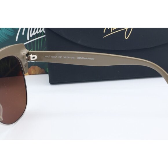 Maui Jim Mariposa MJ 817-24F Biege Cat Eye Sunglasses Maui Rose polarized Lenses - Picture 5 of 5